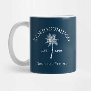 Santo Domingo Dominican Republic Vintage Palm Mug